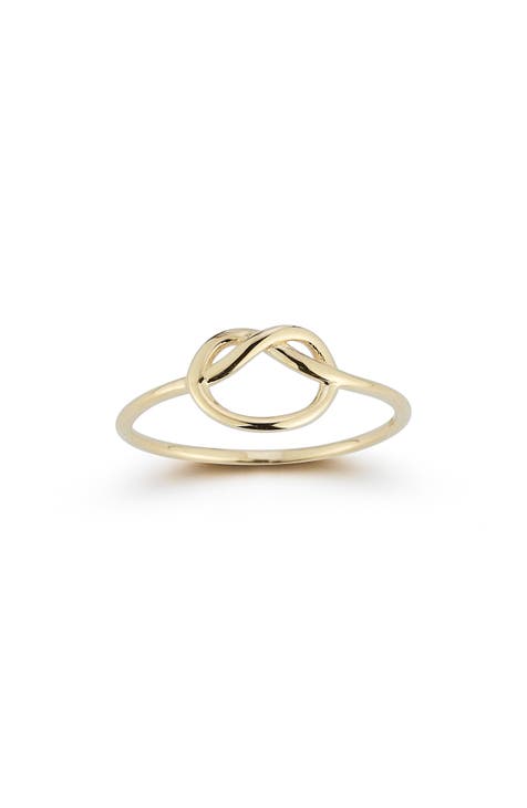 Anillo Nudo Pretzel Oro 14K