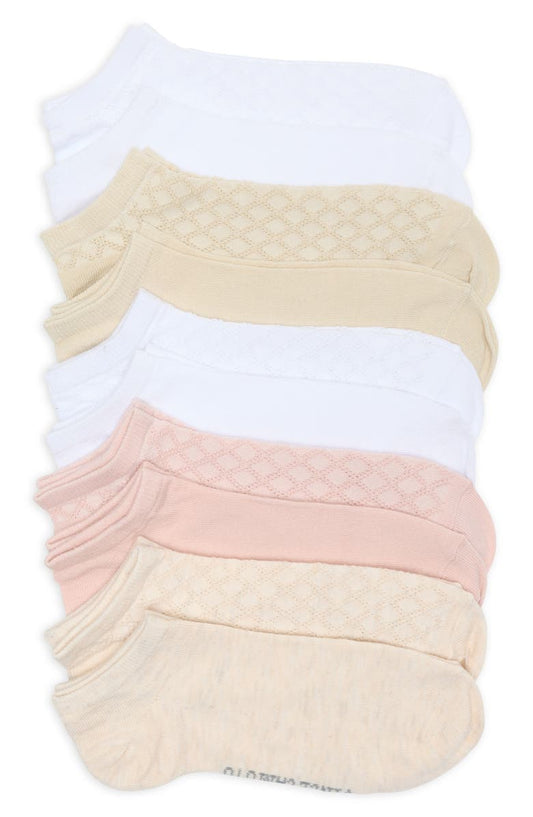 10-Pack Assorted Pointelle Ankle Socks