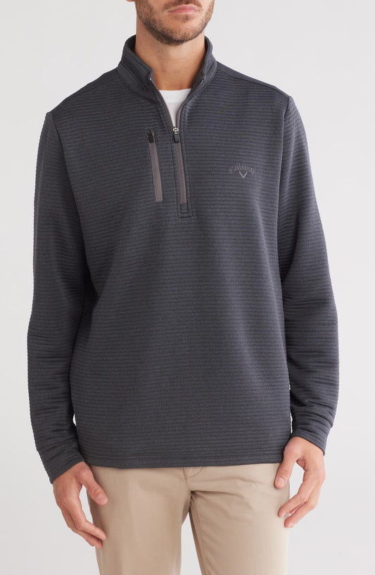 Ottoman Heather Quarter Zip Golf Pullover