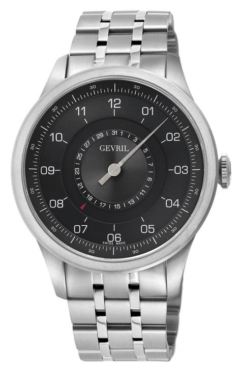 Reloj automático de pulsera Jones St., 45 mm