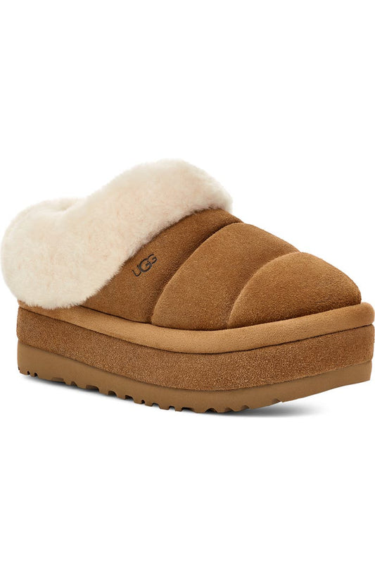 Tazzlita Genuine Shearling Trim Platform Slipper (Women)