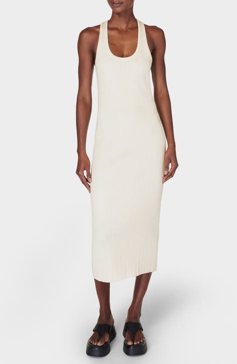 Vestido largo sin mangas de canalé Resort