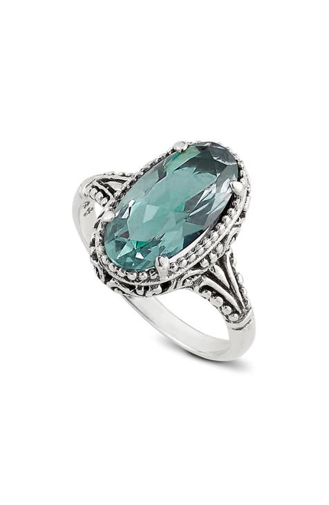 Anillo Filigrana Corte Oval