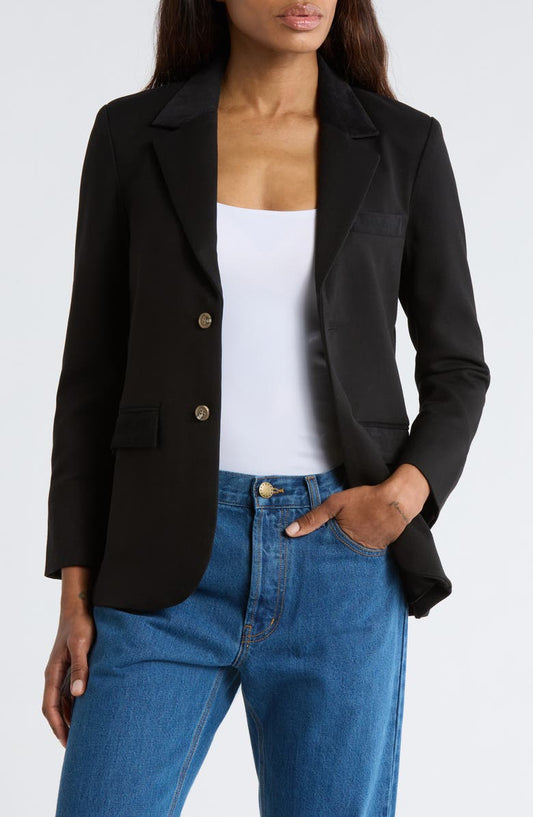 The Velvet Trim Blazer