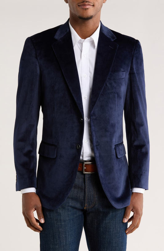 Velvet Two-Button Sport Coat