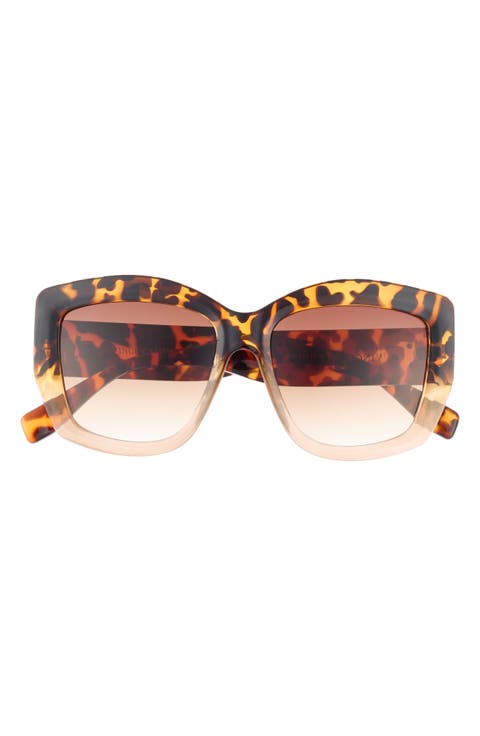 68mm Gradient Square Sunglasses