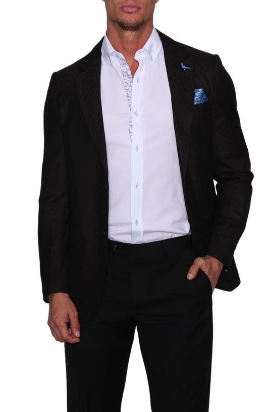 Black Jacquard Dinner Jacket