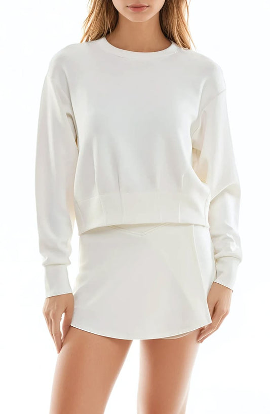 Cloud Luxe Corset Sweatshirt