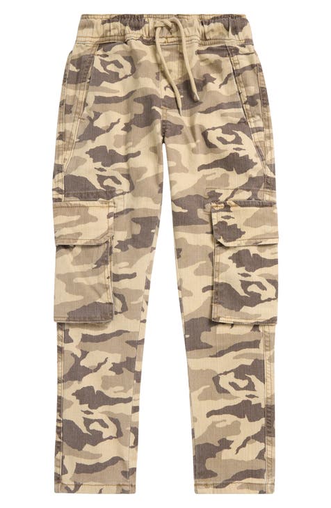 Joggers Slim Cargo con estampado de camuflaje para niños (niño grande)