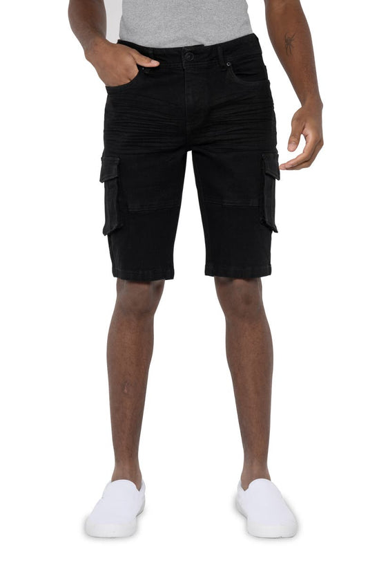 Denim Cargo Shorts