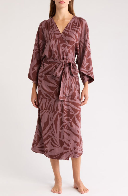 Vacation Linen Blend Robe