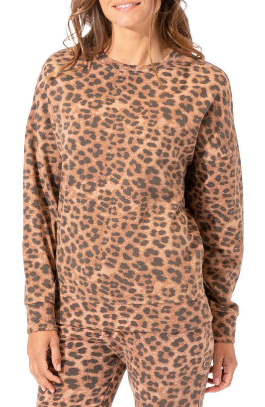 Cathy Leopard Oversize Sweatshirt