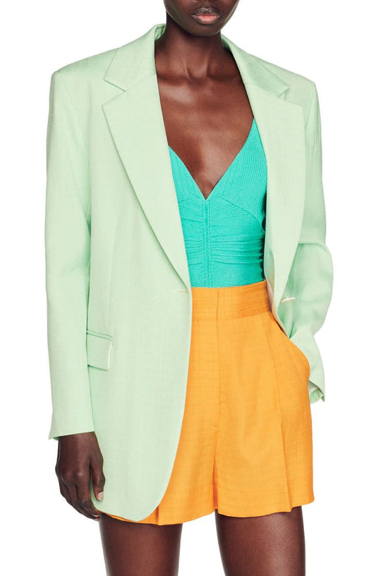 Harper One-Button Blazer