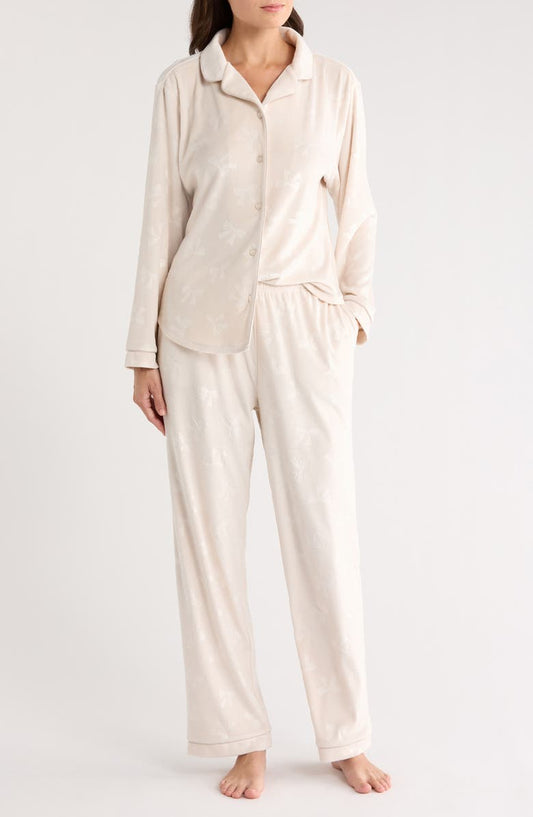Addie Velour Long Pajamas