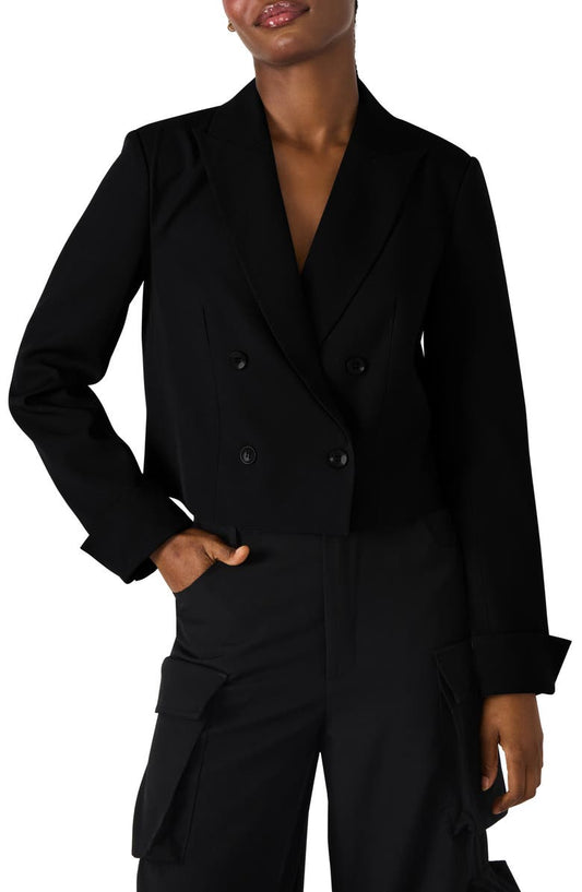 Rowane Double Breasted Crop Blazer