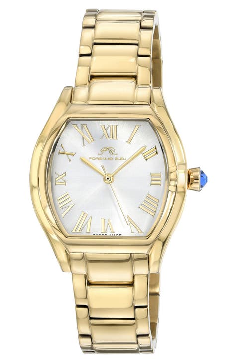 Reloj de pulsera de acero inoxidable Celine para mujer, 33,5 mm