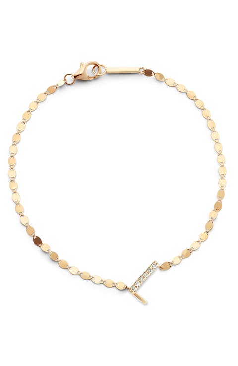 Jewelry Get Personal Diamond Initial Charm Bracelet