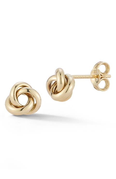 Love Knot Stud Earrings