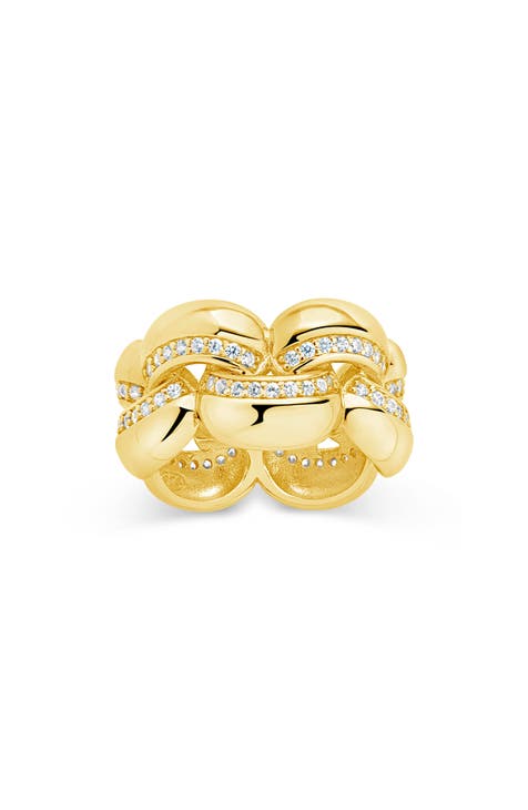 Anillo Regan CZ Puffed Band
