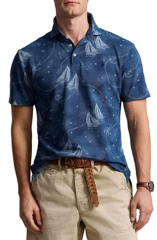 Yarn Dyed Mesh Polo