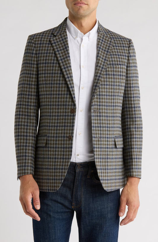 Plaid Tweed Sport Coat