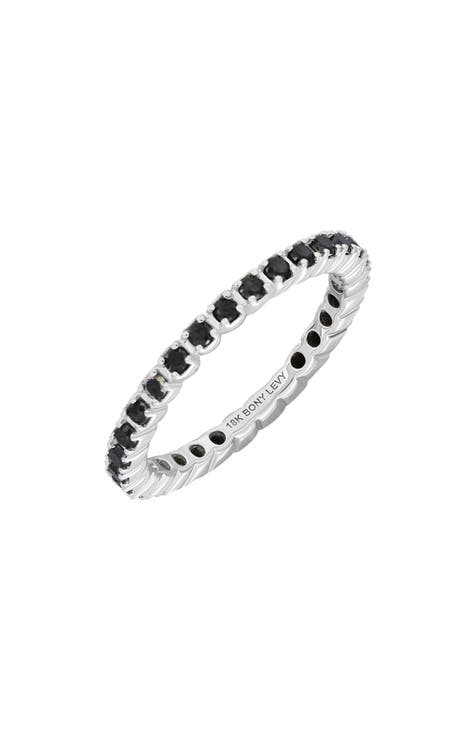 Anillo apilable de diamantes negros (Exclusivo Nordstrom)