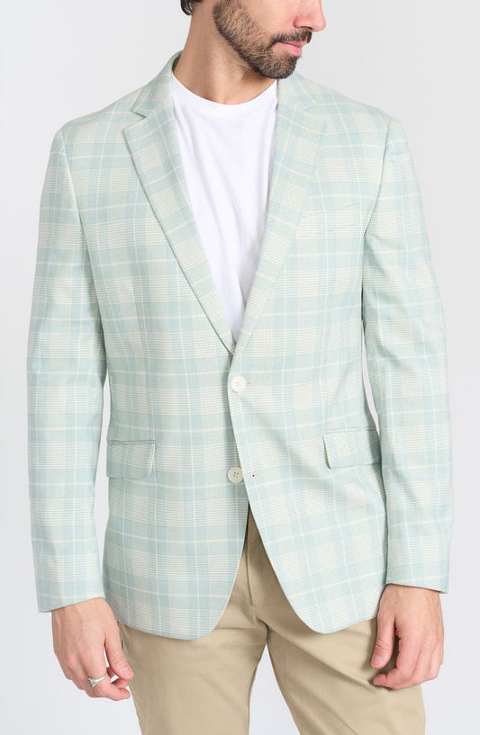 Mayfair Plaid Notch Lapel Blazer