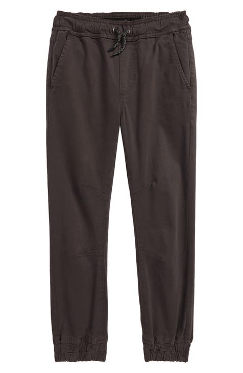 Joggers de sarga y cintura con lazo para niños (niño grande)