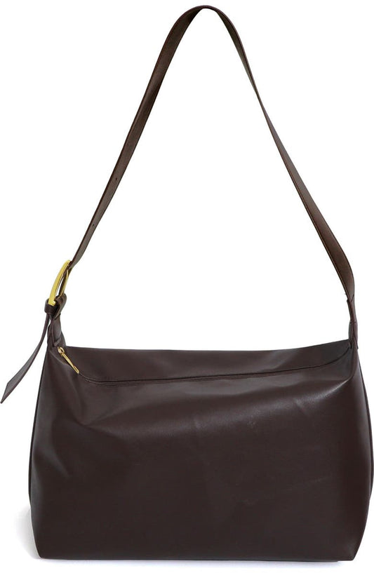 Faux Leather Shoulder Bag