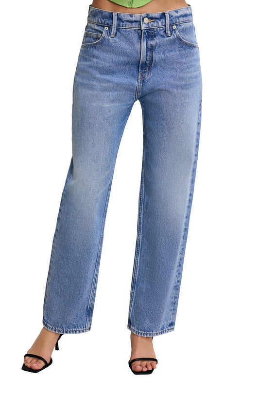 Good Standard Mid Rise Straight Leg Jeans (Indigo 885) (Regular & Plus)