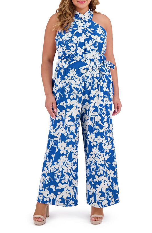 Halter Neck Jumpsuit (Plus)