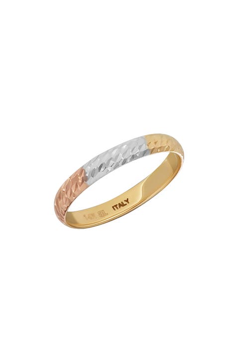 Anillo BLG Tricolor de Oro de 14K (Exclusivo Nordstrom)