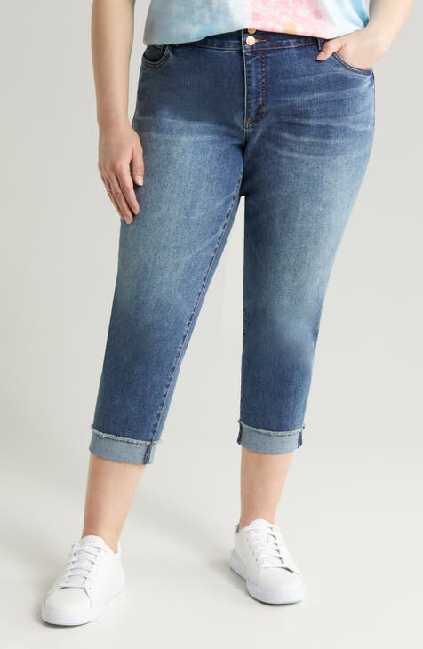 Jeans Amy Crop de pierna recta (Showcase) (Plus)