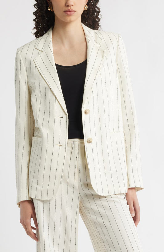 The Liv Boyfriend Pinstripe Blazer