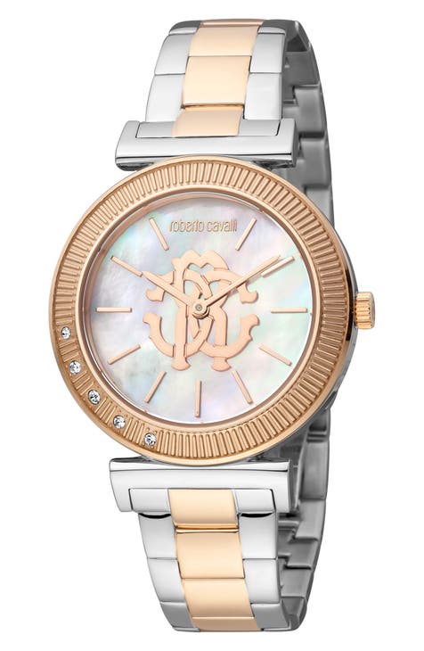 Reloj pulsera cristal y nácar, 42mm