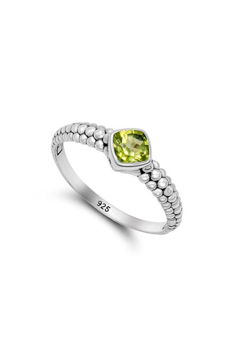 Anillo cojín de piedra