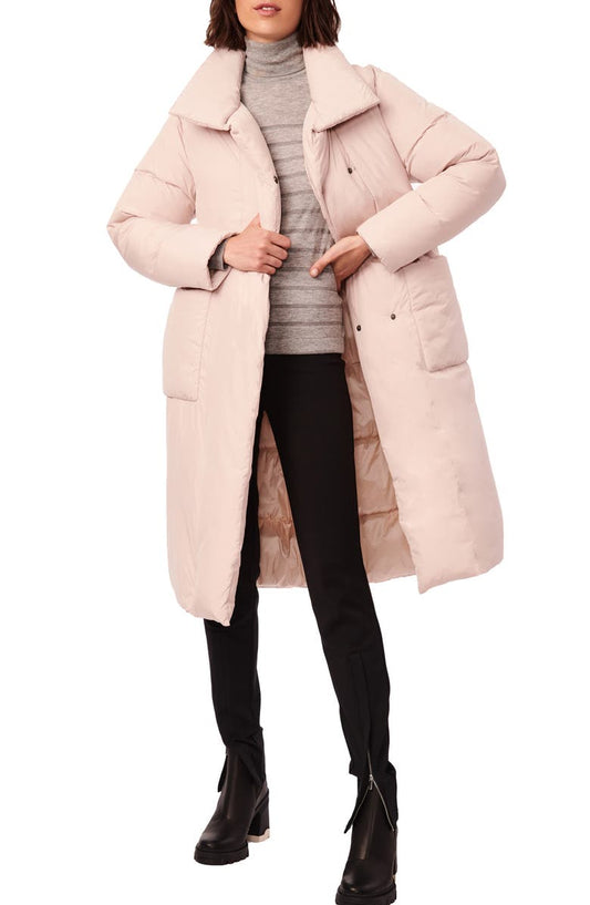 Belted Recycled Polyester Puffer Jacket