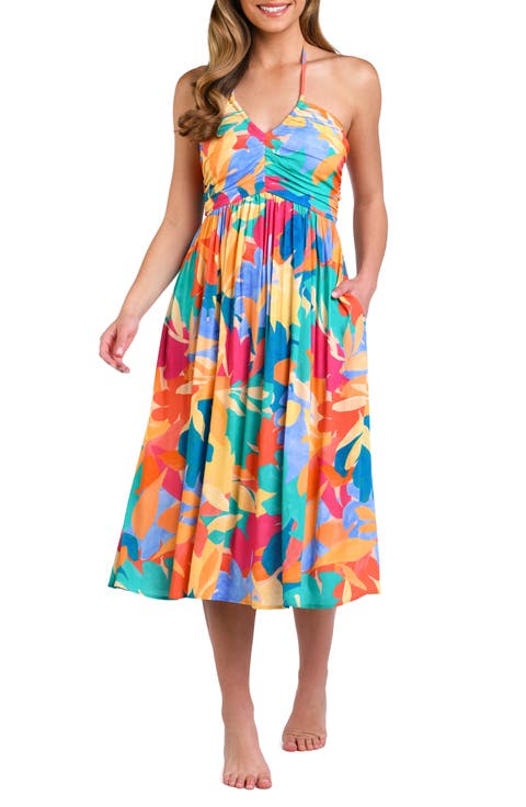 Fantasy Resort Halter Cover-Up Dress