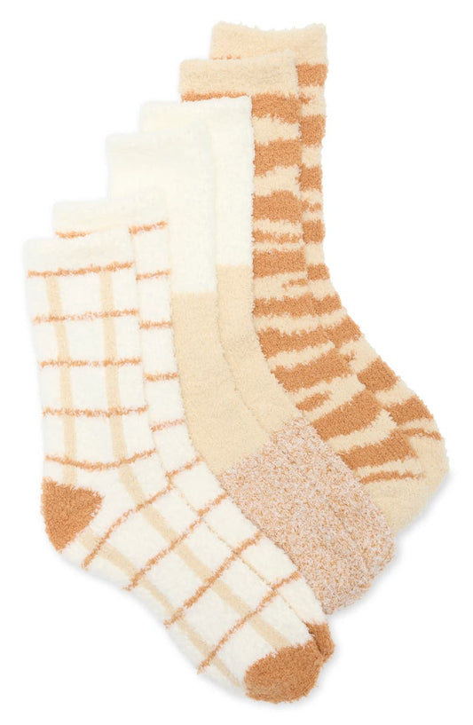 3-Pack Butter Crew Socks