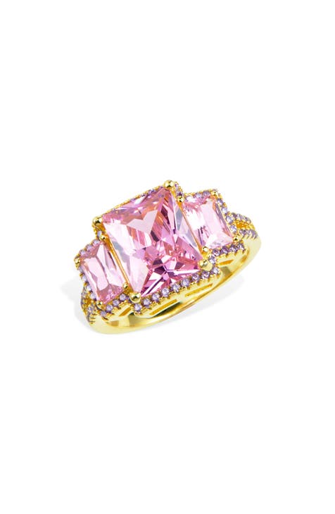 Anillo de circonita cúbica