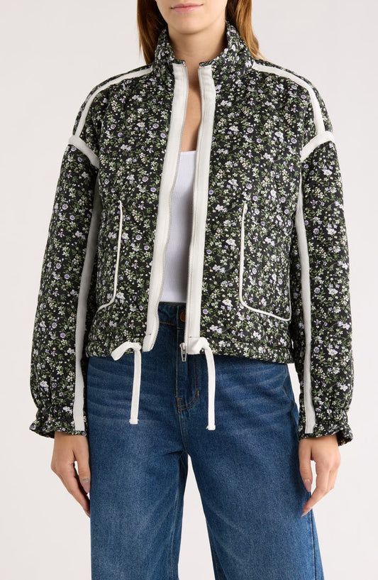 Cropped Quilted Jacket