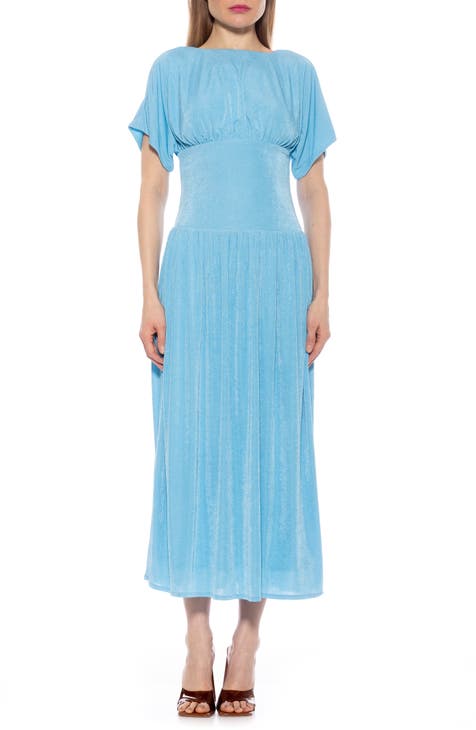 Vestido largo con mangas dolman Luna