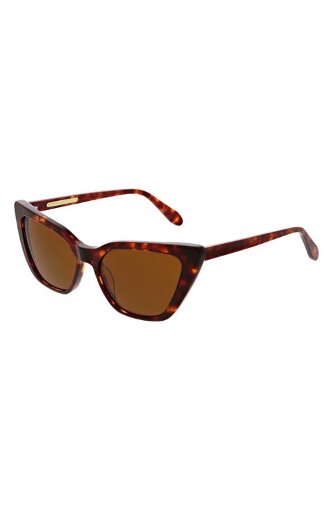 54mm Slim Gradient Cat Eye Sunglasses