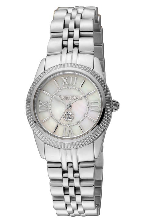 Reloj pulsera nácar cristal, 28mm