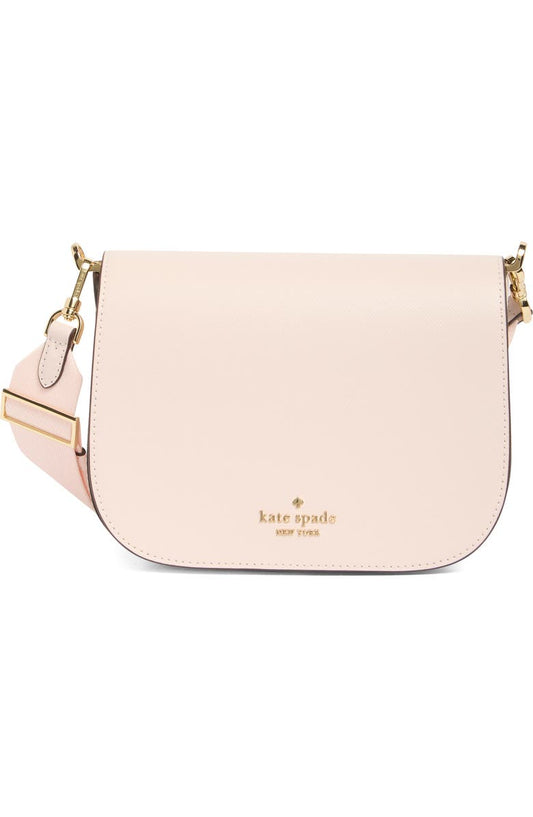 madison saffiano leather saddle bag