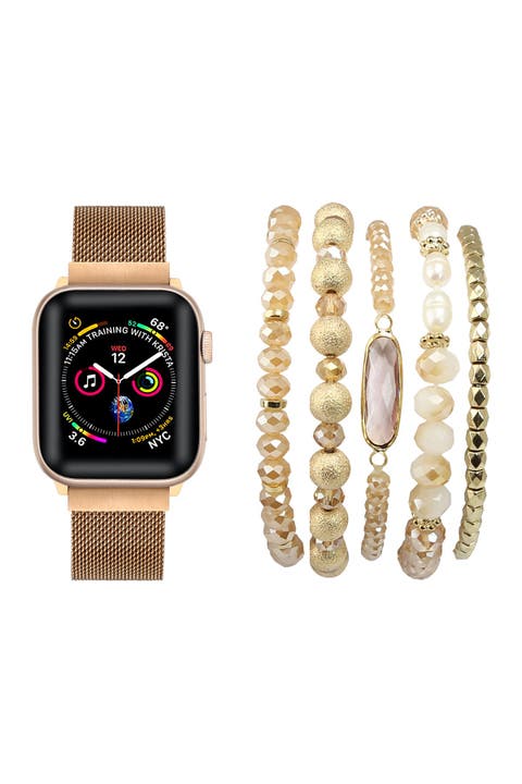 Juego de pulseras y correas de malla para Apple Watch