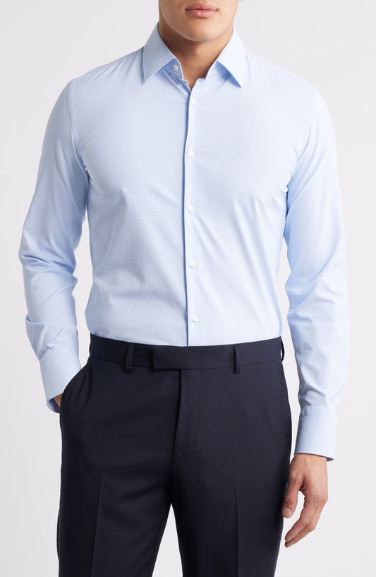 Hank Kent Slim Fit Performance Stretch Dress Shirt (Regular & Big)