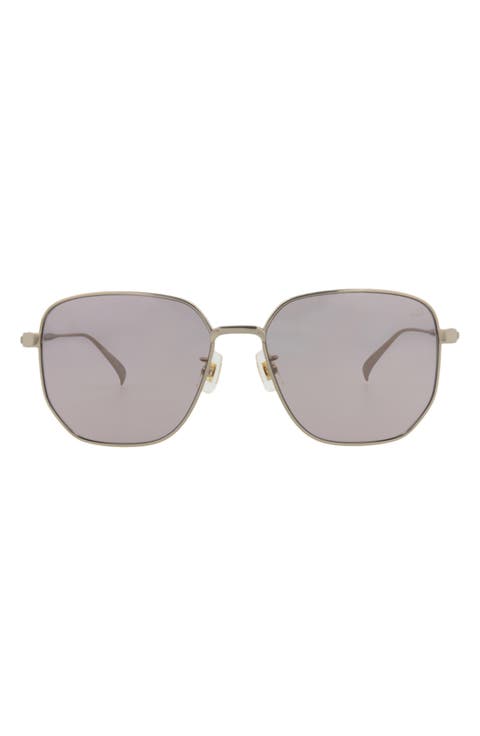 59mm Square Sunglasses