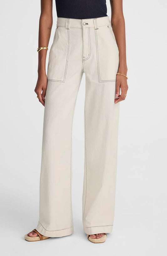 Superwide Leg Utility Jeans