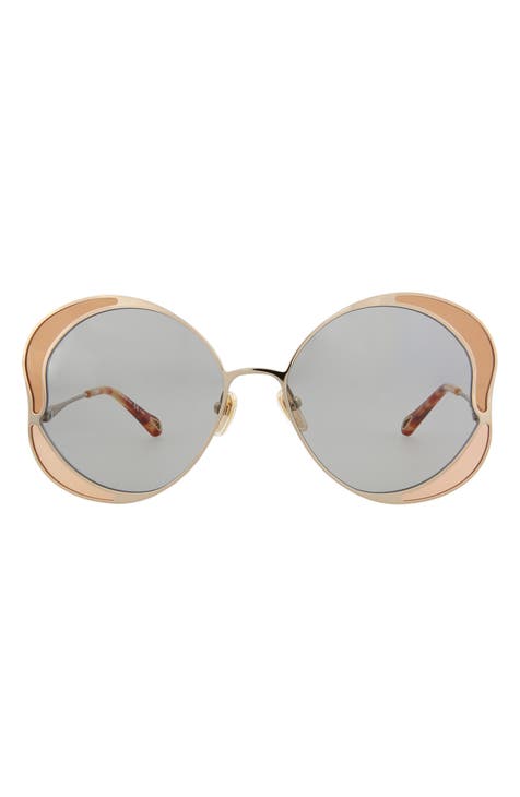 Gafas de sol redondas oversize de 60 mm